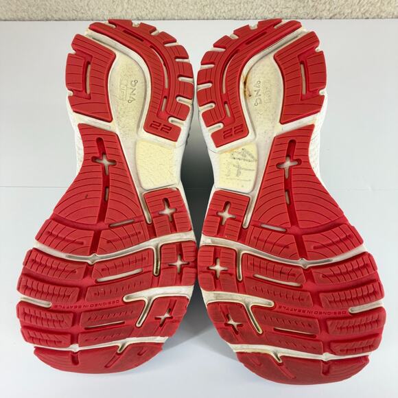 Brooks Adrenaline GTS 22 Sneaker Women 7.5 Wide DQ Blue Orange Lace Up Running - Picture 8 of 13